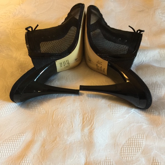 Black mesh mule heels - Abaete - Size 6-Pre-owned - Picture 2 of 4